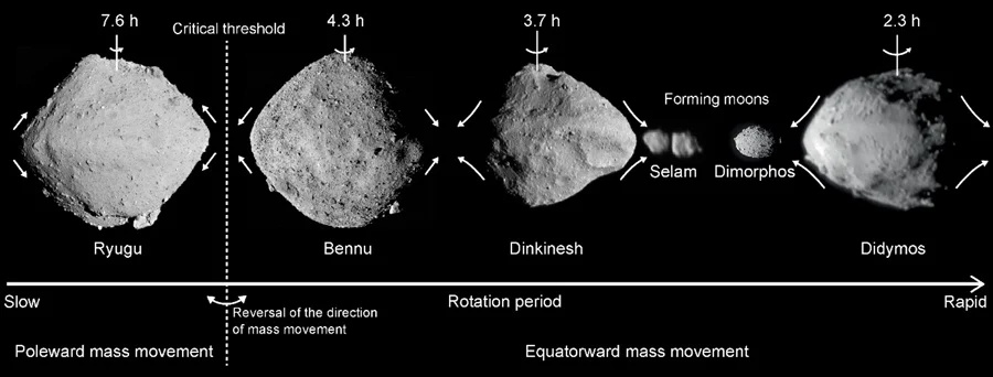 自転周期の違いが駆動する小惑星の多様な進化 自転周期の違いが駆動する小惑星の多様な進化